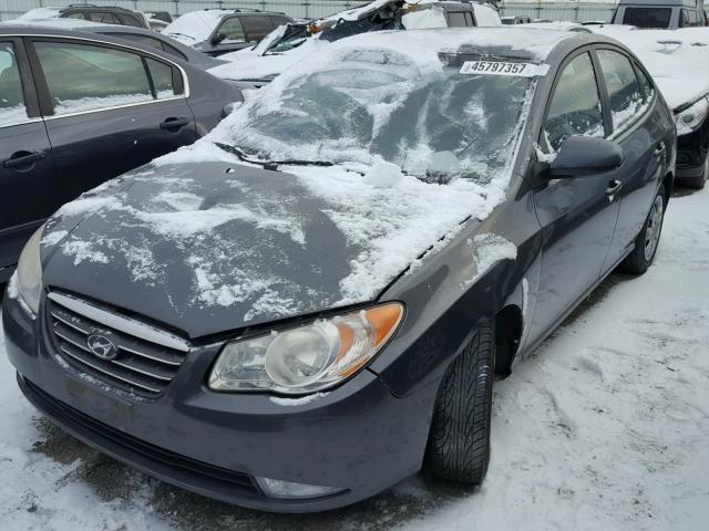 KMHDU46D18U483960 - 2008 HYUNDAI ELANTRA GL GRAY photo 2