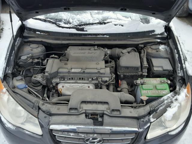 KMHDU46D18U483960 - 2008 HYUNDAI ELANTRA GL GRAY photo 7