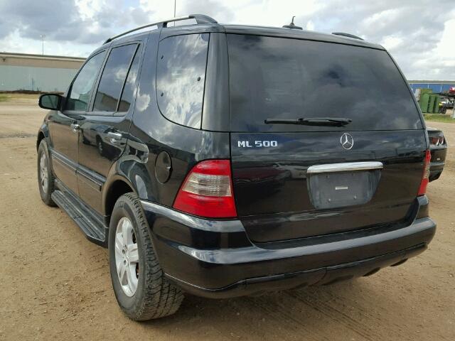 4JGAB75E15A562403 - 2005 MERCEDES-BENZ ML 500 BLACK photo 3