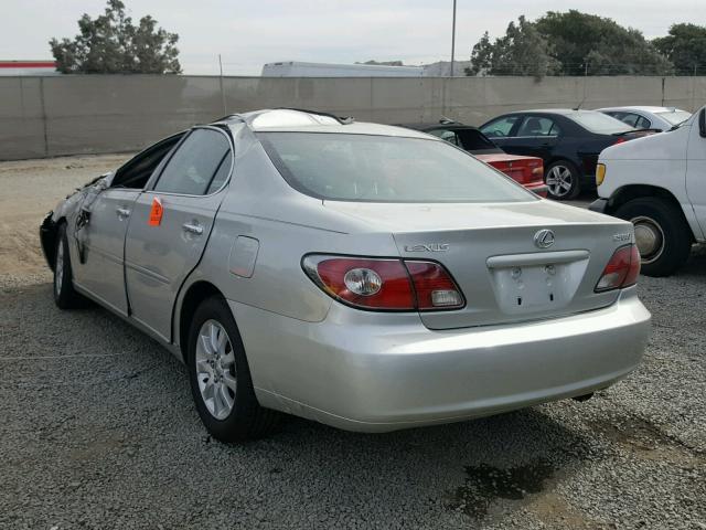 JTHBA30G045009731 - 2004 LEXUS ES 330 SILVER photo 3