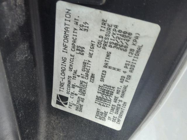 1G8ZY127X2Z193928 - 2002 SATURN SC2 SILVER photo 10