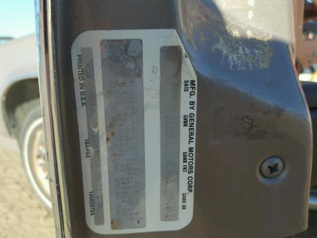 1G1AX68X8EW108383 - 1984 CHEVROLET CITATION I 金色 照片 10