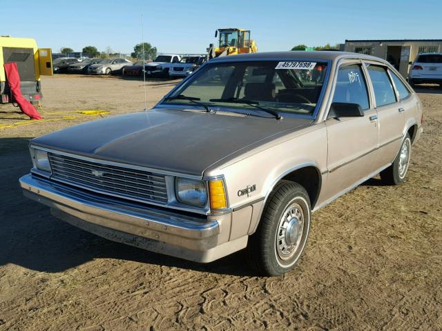 1G1AX68X8EW108383 - 1984 CHEVROLET CITATION I GOLD photo 2