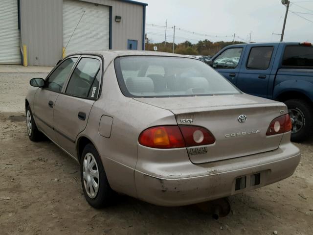 2T1BR12E21C512945 - 2001 TOYOTA COROLLA CE TAN photo 3