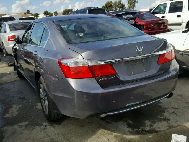 1HGCR2F36EA223419 - 2014 HONDA ACCORD LX CHARCOAL photo 3