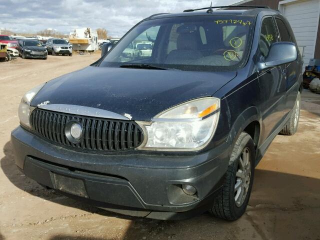 3G5DA03E65S510317 - 2005 BUICK RENDEZVOUS BLUE photo 2