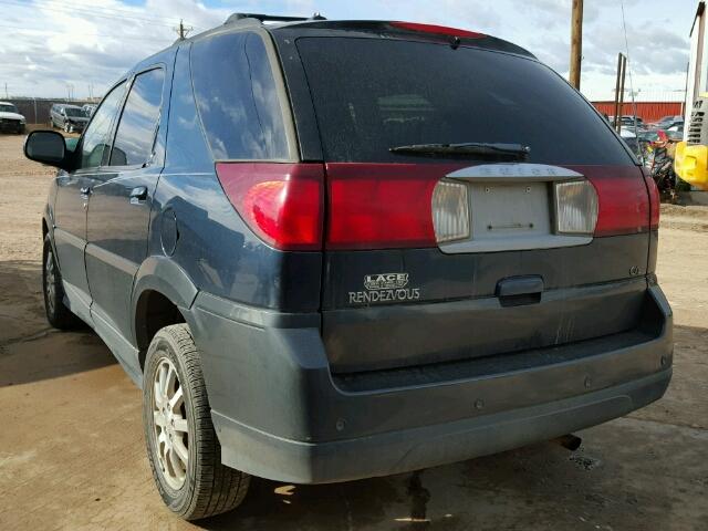 3G5DA03E65S510317 - 2005 BUICK RENDEZVOUS BLUE photo 3