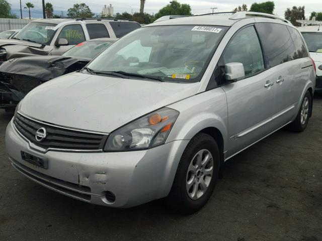 5N1BV28U79N102260 - 2009 NISSAN QUEST S SILVER photo 2