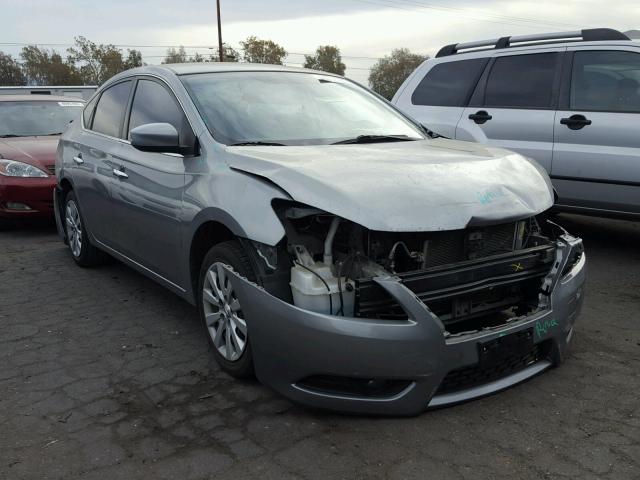 3N1AB7AP5EY341753 - 2014 NISSAN SENTRA S SILVER photo 1