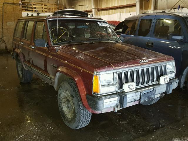 1JCWC7845GT149402 - 1986 JEEP CHEROKEE L MAROON photo 1