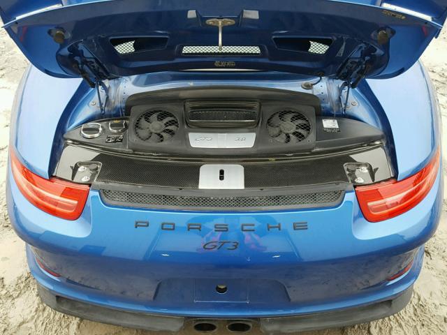 WP0AC2A99GS184096 - 2016 PORSCHE 911 GT3 BLUE photo 7