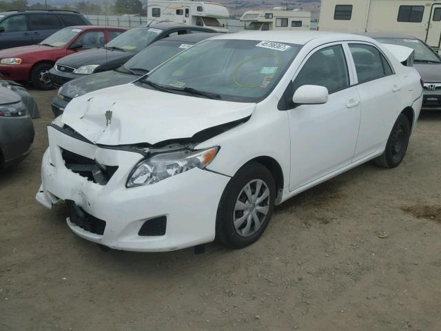 2T1BU40E69C145286 - 2009 TOYOTA COROLLA BA WHITE photo 2