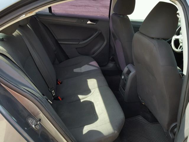 3VW2K7AJ5DM301222 - 2013 VOLKSWAGEN JETTA BASE CHARCOAL photo 6