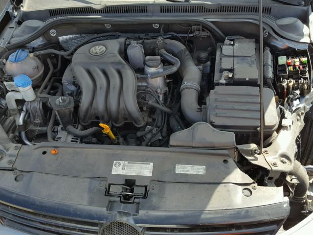 3VW2K7AJ5DM301222 - 2013 VOLKSWAGEN JETTA BASE CHARCOAL photo 7