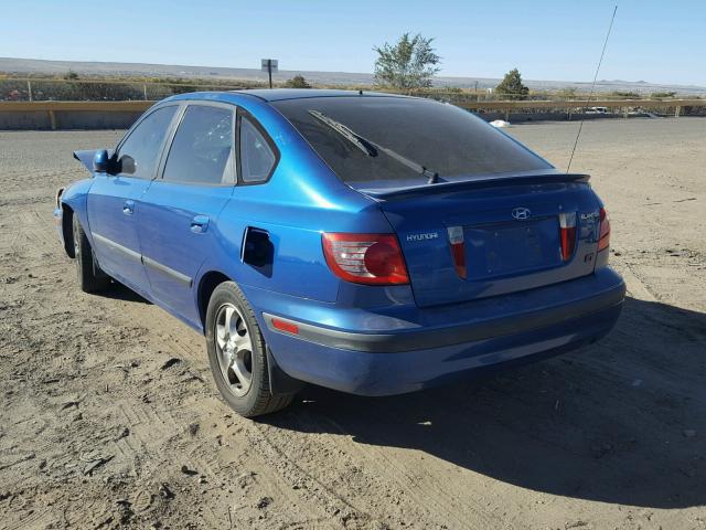 KMHDN56D05U159199 - 2005 HYUNDAI ELANTRA GL BLUE photo 3