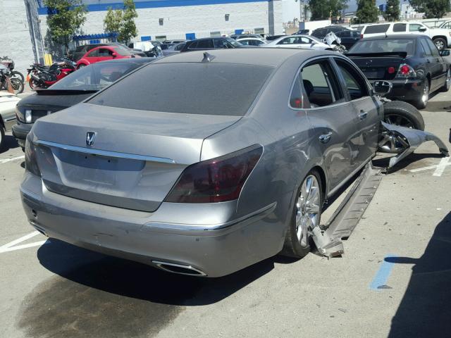 KMHGH4JH1CU052782 - 2012 HYUNDAI EQUUS SIGN GRAY photo 4