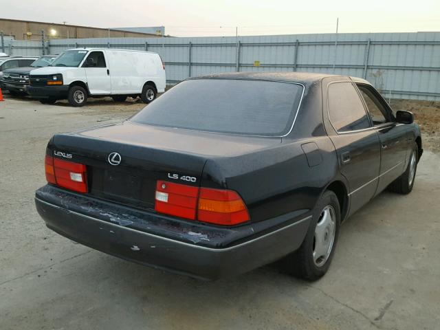 JT8BH28F6W0124237 - 1998 LEXUS LS BLACK photo 4