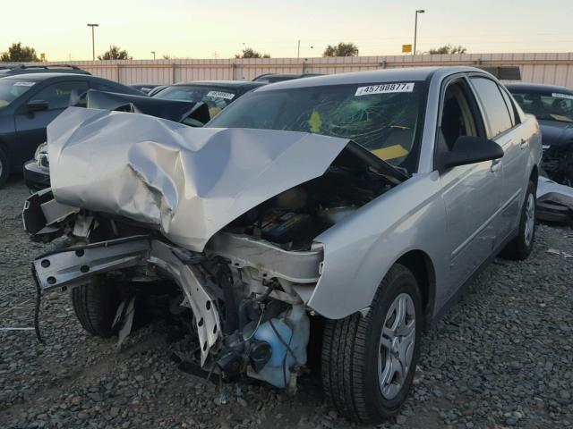 1G1ZS51F56F267845 - 2006 CHEVROLET MALIBU LS SILVER photo 2