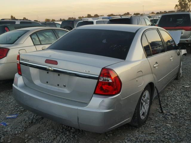 1G1ZS51F56F267845 - 2006 CHEVROLET MALIBU LS SILVER photo 4
