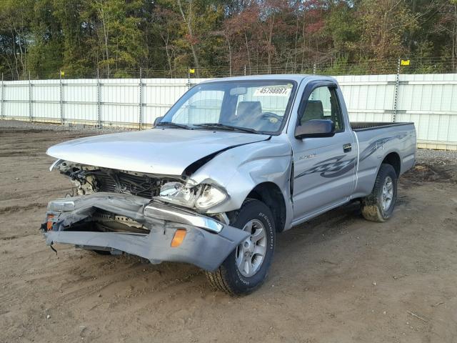 5TENL42N4YZ716750 - 2000 TOYOTA TACOMA SILVER photo 2