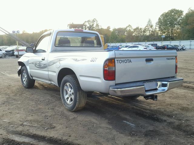 5TENL42N4YZ716750 - 2000 TOYOTA TACOMA SILVER photo 3