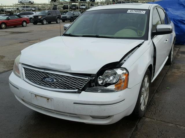 1FAHP25187G148769 - 2007 FORD FIVE HUNDR WHITE photo 2