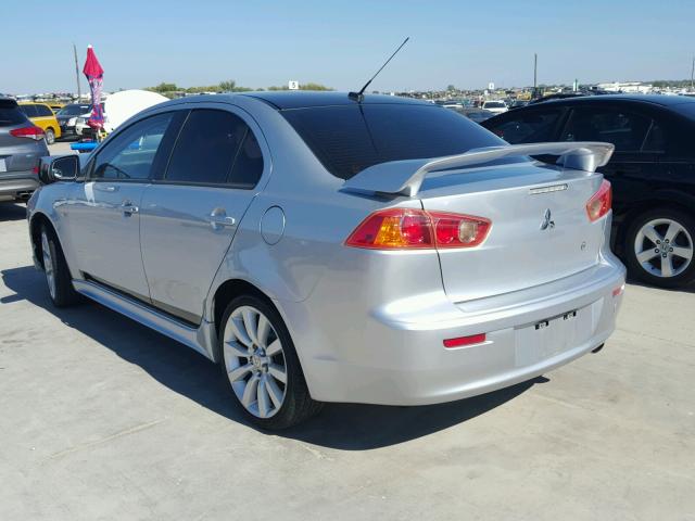 JA3AU86W09U037847 - 2009 MITSUBISHI LANCER GTS SILVER photo 3