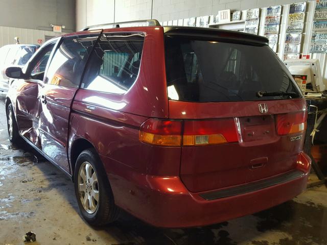 2HKRL18902H533690 - 2002 HONDA ODYSSEY RED photo 3