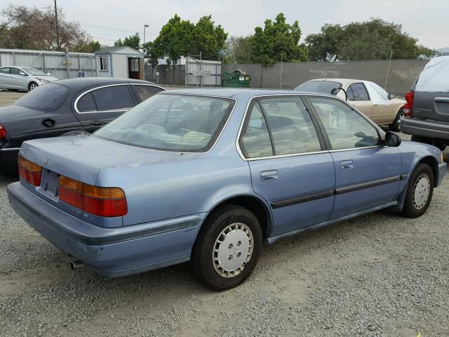 JHMCB7652LC120130 - 1990 HONDA ACCORD LX BLUE photo 4