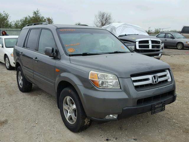 5FNYF28527B023479 - 2007 HONDA PILOT EXL GRAY photo 1