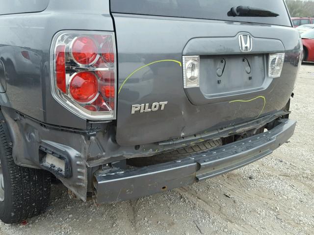 5FNYF28527B023479 - 2007 HONDA PILOT EXL GRAY photo 9