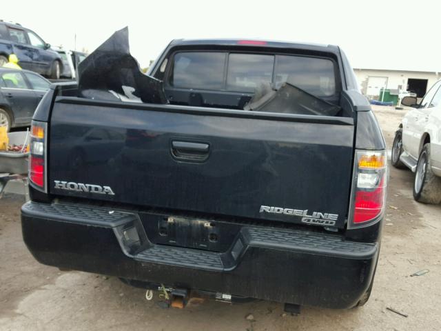 2HJYK16516H558462 - 2006 HONDA RIDGELINE BLACK photo 6