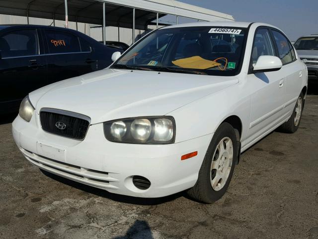 KMHDN45D61U184792 - 2001 HYUNDAI ELANTRA GL WHITE photo 2