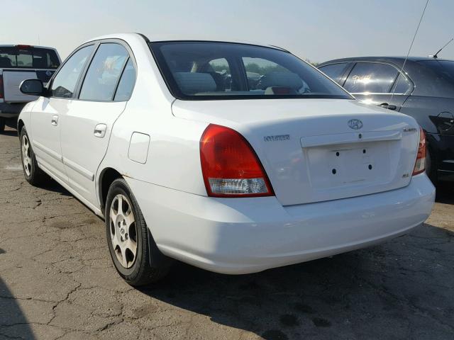 KMHDN45D61U184792 - 2001 HYUNDAI ELANTRA GL WHITE photo 3