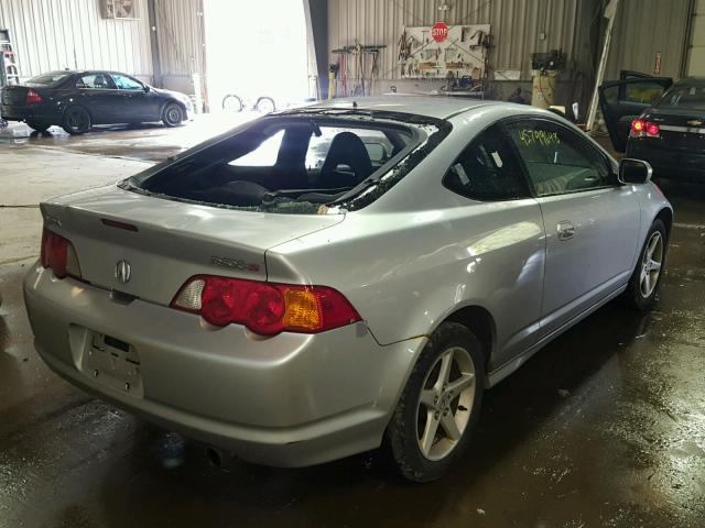 JH4DC53012C035809 - 2002 ACURA RSX TYPE-S SILVER photo 4