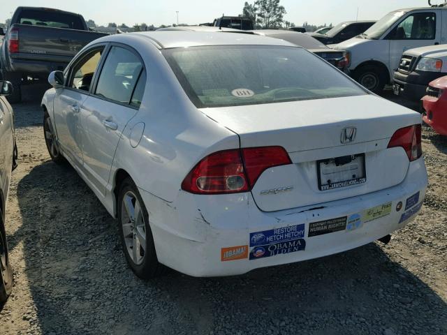 1HGFA16817L001999 - 2007 HONDA CIVIC EX WHITE photo 3