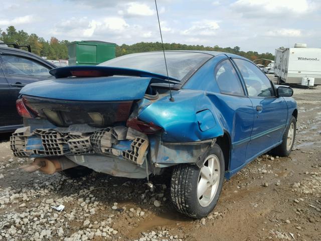 1G2JB1245V7521853 - 1997 PONTIAC SUNFIRE BLUE photo 4