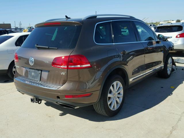 WVGFF9BP4BD000775 - 2011 VOLKSWAGEN TOUAREG BROWN photo 4