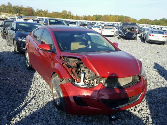 KMHDH4AE9BU099470 - 2011 HYUNDAI ELANTRA RED photo 1