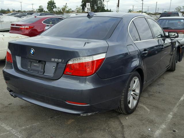 WBANU53599C118829 - 2009 BMW 528 I GRAY photo 4