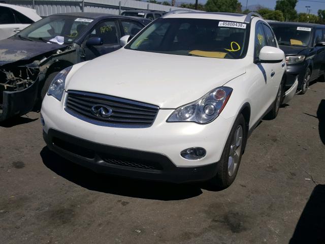 JNKAJ09F58M359887 - 2008 INFINITI EX35 BASE WHITE photo 2