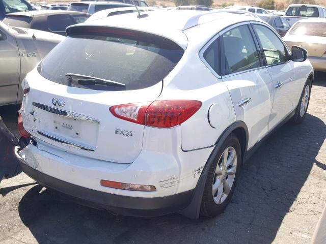 JNKAJ09F58M359887 - 2008 INFINITI EX35 BASE WHITE photo 4