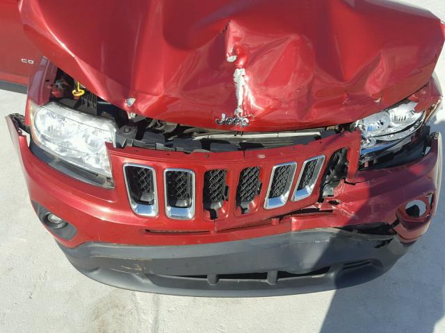 1C4NJCEB9DD140741 - 2013 JEEP COMPASS LA RED photo 7