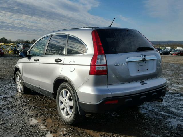 5J6RE48548L006887 - 2008 HONDA CR-V EX SILVER photo 3