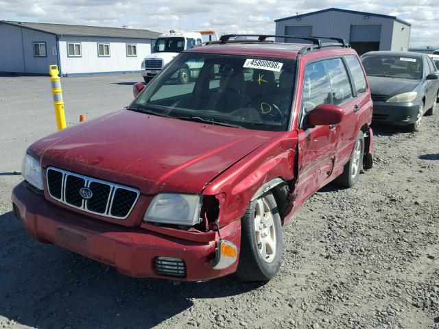 JF1SF65682H746164 - 2002 SUBARU FORESTER S 勃艮第红 照片 2