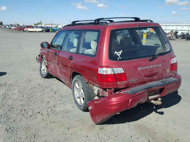JF1SF65682H746164 - 2002 SUBARU FORESTER S 勃艮第红 照片 3