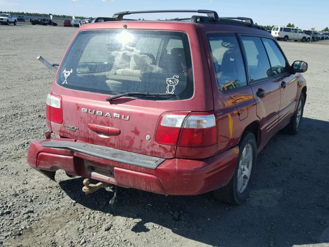 JF1SF65682H746164 - 2002 SUBARU FORESTER S 勃艮第红 照片 4