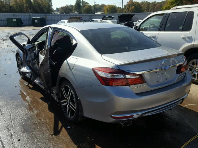 1HGCR2F19HA156205 - 2017 HONDA ACCORD SILVER photo 3