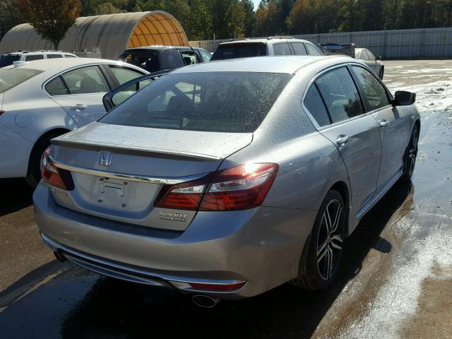 1HGCR2F19HA156205 - 2017 HONDA ACCORD SILVER photo 4