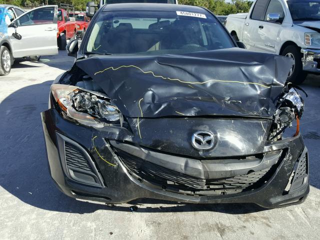 JM1BL1SF6A1332897 - 2010 MAZDA 3 I BLACK photo 9